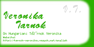 veronika tarnok business card